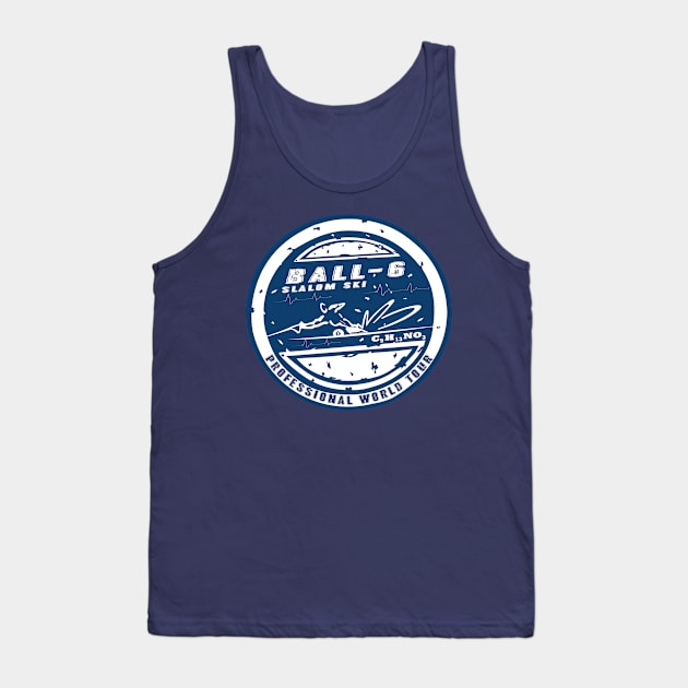 Ball 6 Slalom Ski Professional World Tour Tank Top by GR8DZINE